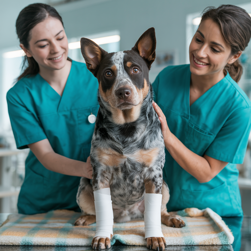 Shelter animal receiving medical care